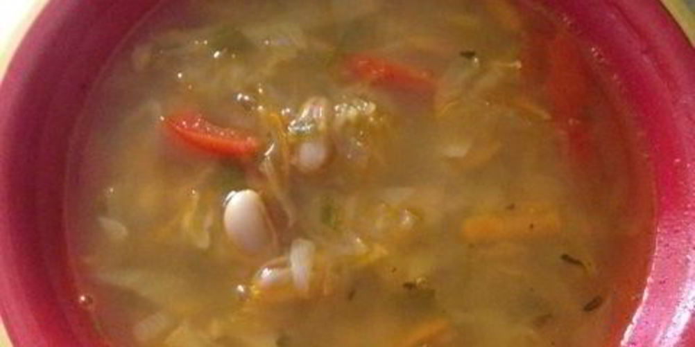 Как приготовить овощной суп с фасолью