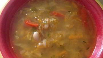 Рецепт Овощного супа с фасолью