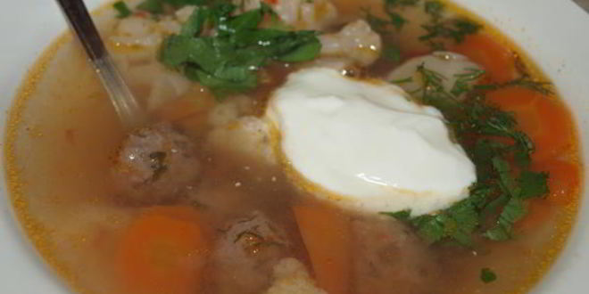 Рецепт овощного супа с фрикадельками диетический