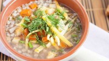 Рецепт Овощного супа с гречкой