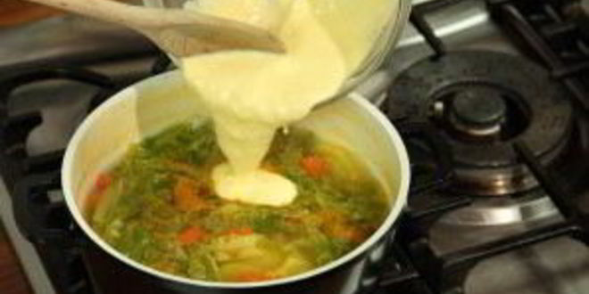 Рецепт овощного супа с йогуртом