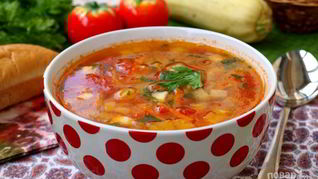 Рецепт Овощного супа с кабачками
