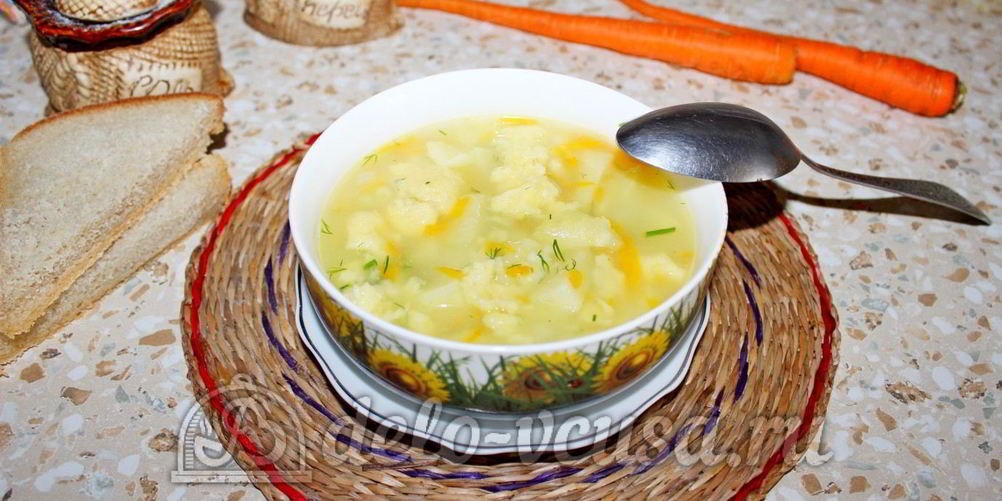 Как приготовить овощной суп с клецками