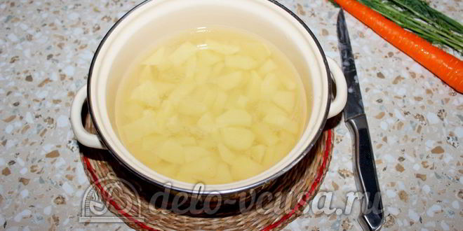 Рецепт овощного супа с клецками