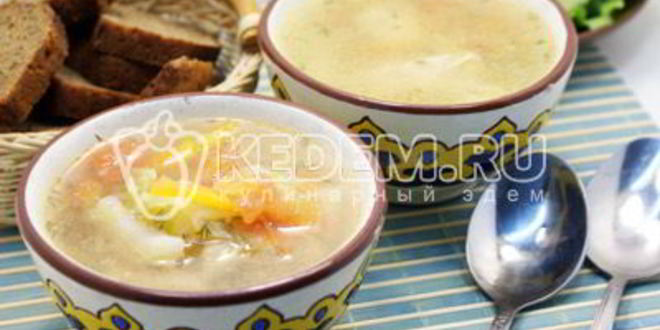Рецепт овощного супа с курицей