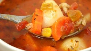 Рецепт Овощного супа с перловкой