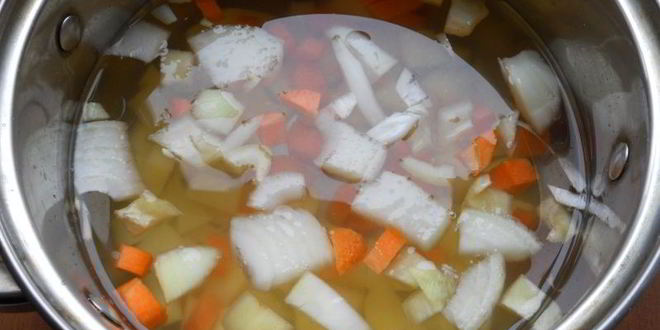 Рецепт овощного супа с цветной капустой и фрикадельками