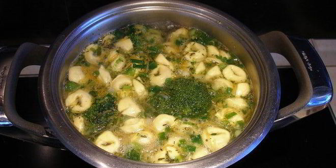 Рецепт супа овощной с тортеллини