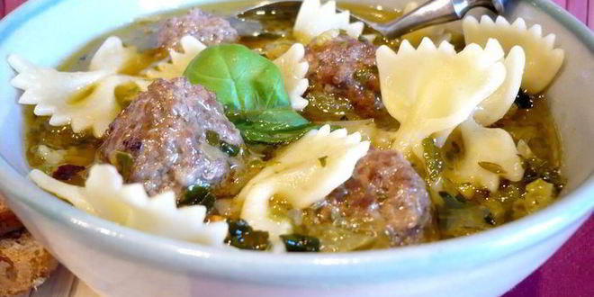 Рецепт супа с овощами и фрикадельками