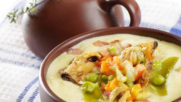 Рецепт Английской похлебки из моллюсков