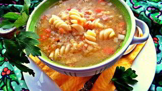 Рецепт Чечевичной похлебки с фузилли
