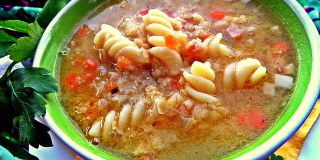 Рецепт чечевичной похлебки с фузилли