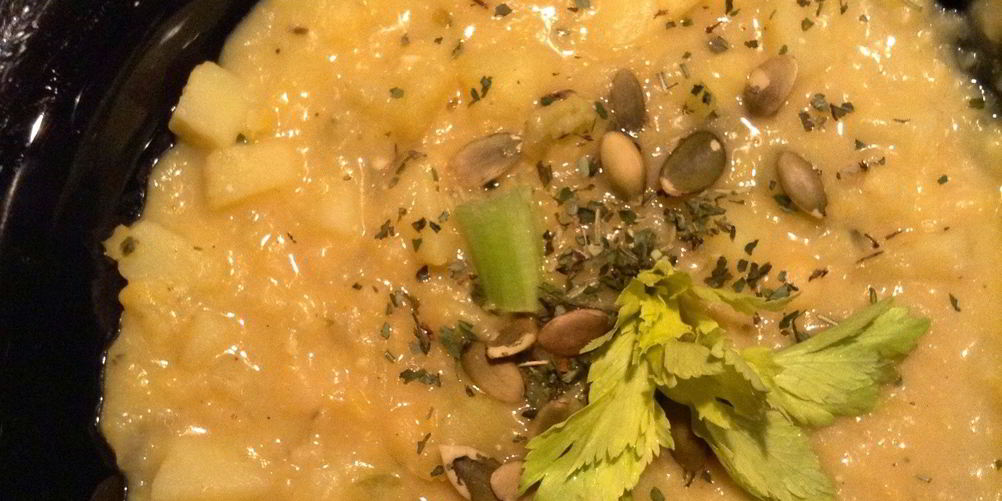 Как приготовить гороховую похлебку с карри и сельдереем