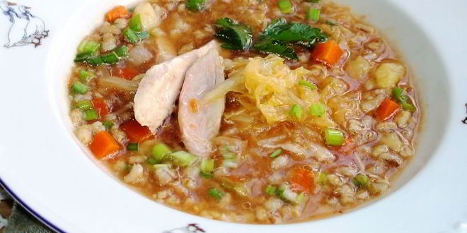 Рецепт похлебки из перловой крупы с индейкой