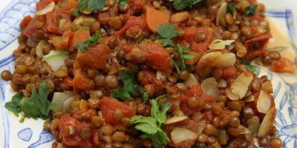 Как приготовить пряную чечевичную похлебку с миндалем