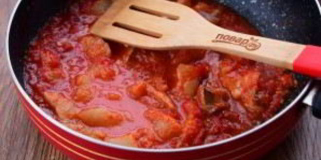 Рецепт томатной похлебки с рыбой и картофелем