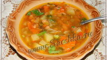 Рецепт Постного рассольника с фасолью