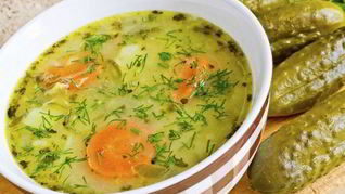 Рецепт Постного рассольника с перловкой