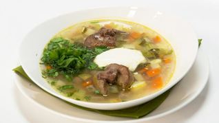 Рецепт Рассольника из глазного мускула с потрошками