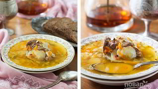 Рецепт Рассольника на говяжьих ребрышках