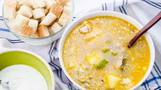 Рецепт Рассольника на курином бульоне