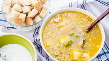 Рецепт Рассольника на курином бульоне