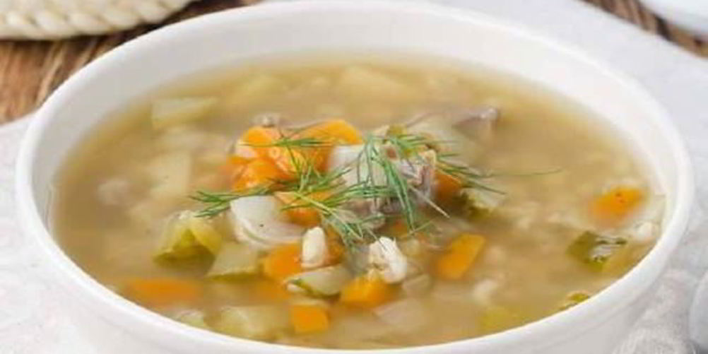 Как приготовить рассольник постный с луком-пореем