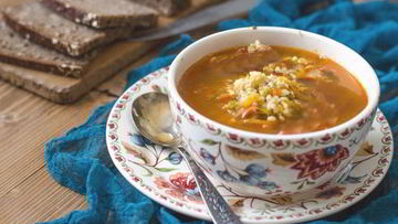 Рецепт Рассольника с грибами и булгуром