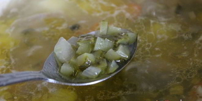 Рецепт рассольника с многозерновыми хлопьями