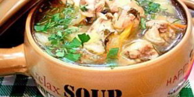 Рецепт рассольника с почками и перловкой