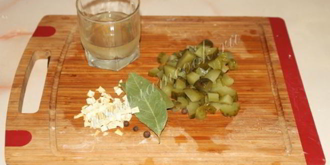 Рецепт рассольника с рисом и куриной грудкой