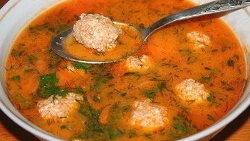 Рецепт Рассольника с рисом и куриными фрикадельками