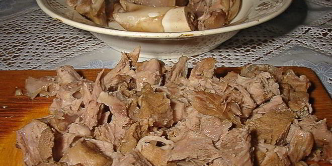 Рецепт рассольника с телятиной и сушеными грибами