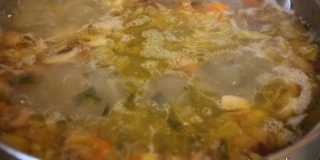 Рецепт вкуснейшего рассольника с шампиньонами на говяжьем бульоне