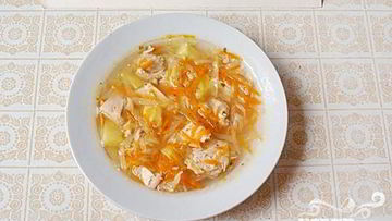 Рецепт Диетических щей с сельдереем и свежей капустой