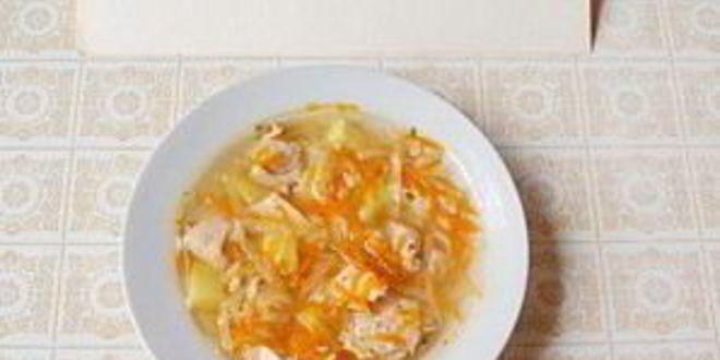 Рецепт диетических щей с сельдереем и свежей капустой