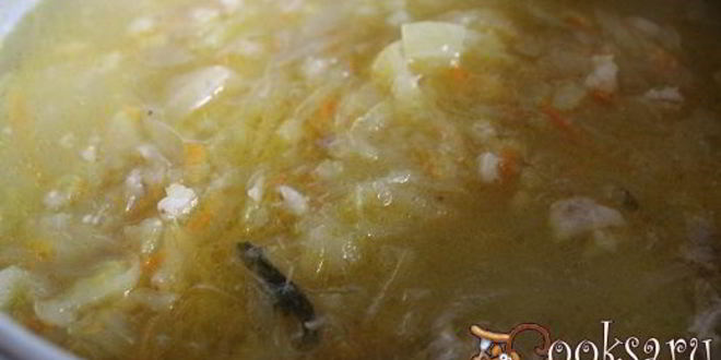 Рецепт кислых щей с перловкой