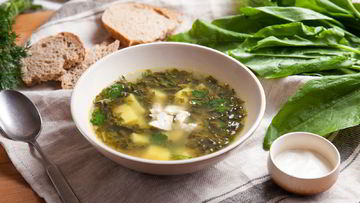 Рецепт Классических щей из молодого щавеля