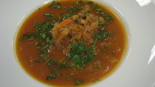 Рецепт Постных щей из квашеной капусты с белыми грибами