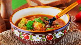 Рецепт Постных щей из квашеной капусты