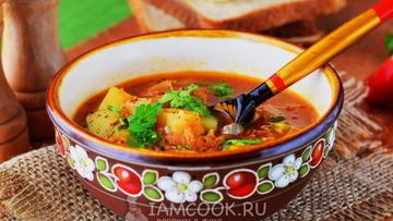 Рецепт Постных щей из квашеной капусты