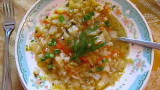 Рецепт Постных щей со свежей капустой