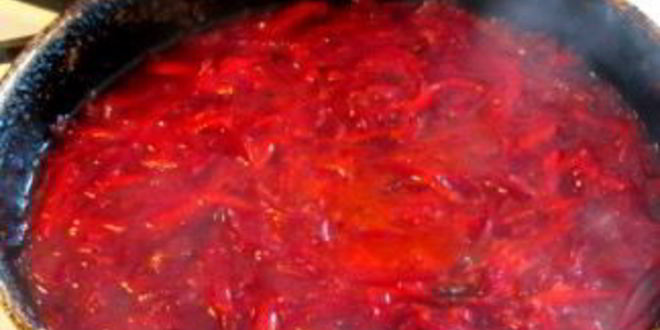 Рецепт щей из красной капусты