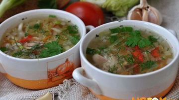 Рецепт Щей из курицы со свежей капустой