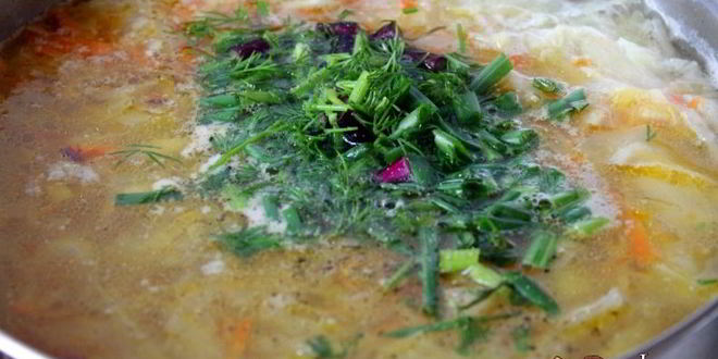 Рецепт щей из молодой капусты на курином бульоне