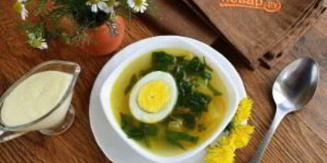 Рецепт щей из одуванчиков