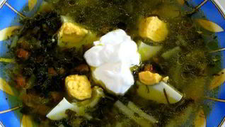 Рецепт Щей из шпината