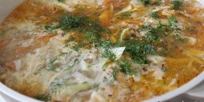 Рецепт щей из свежей капусты с баклажанами