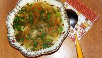 Рецепт Щей из свежей капусты с мясом говядины