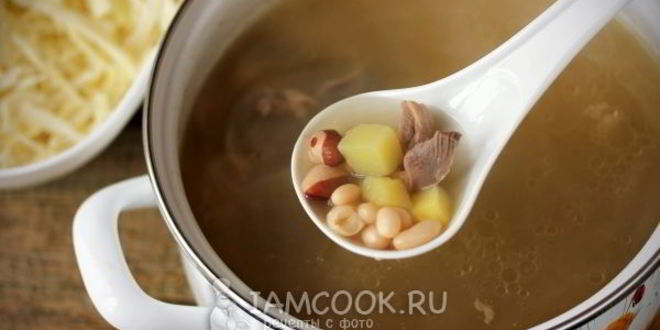 Рецепт щей с фасолью и желудками индейки